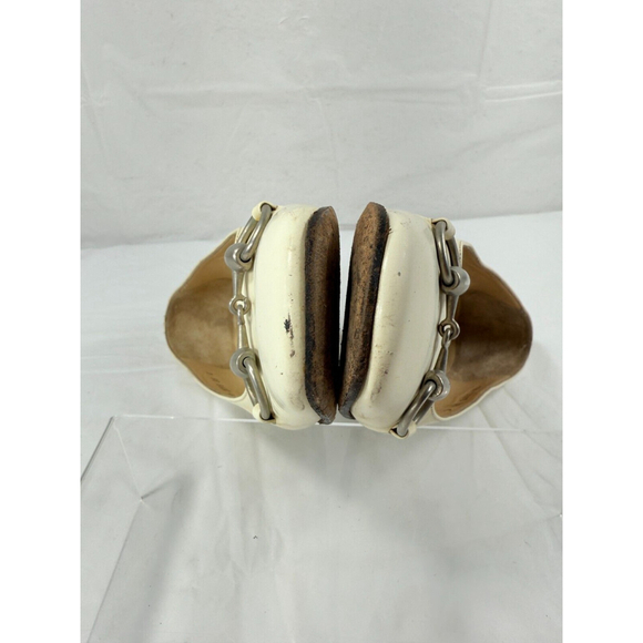 GUCCI Pumps Heel Horsebit Leather cream off white size 5-5.5 - Picture 11 of 16
